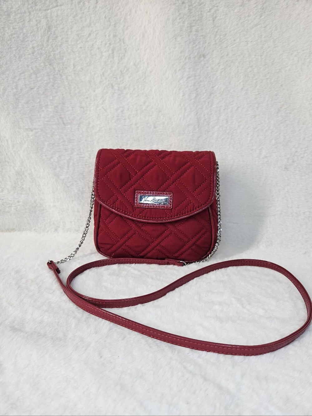 Vera Bradley Quilted Crossbody - Burgundy